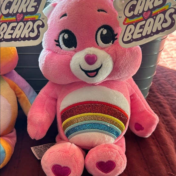 Care Bears Plush Duo - Pink and Rainbow - Picture 2 of 7